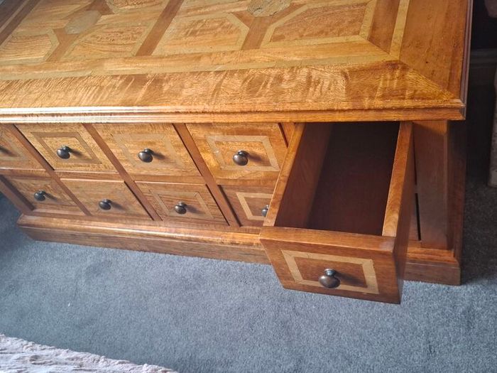 Inlaid Chest & Writing Bureau