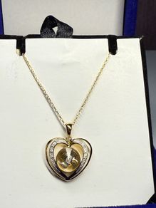 Diamond Heart Windmill Necklace