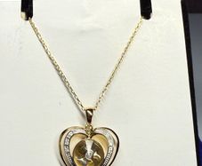 Diamond Heart Windmill Necklace