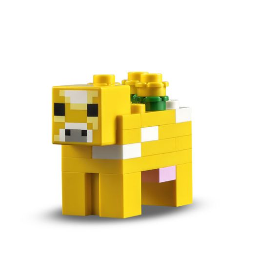 Lego Minecraft Moobloom Cow Error Head 3rd Stage Print Head And Is Missing The Last Print Rare And Hard To Find