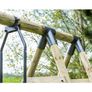 Wooden Swing Set with Wave Slide Image 5