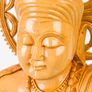 60cm White Kadamb Wood Buddha Statue - Hand-Carved from India Image 9