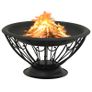Fire Pit with Poker 75 cm XXL Steel Image 3