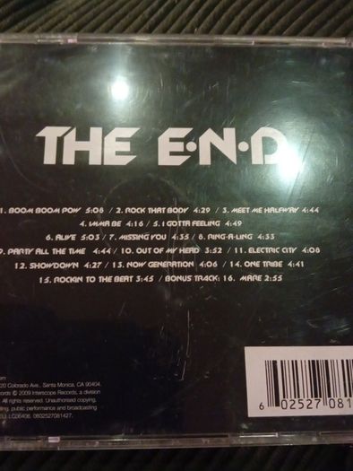Black Eyed Peas The End  Cd