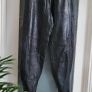 Vintage black genuine SPHINX leather pegged style high waisted pants with side and back pockets  14UK - Fit (12-14UK) Image 9