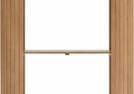 Licia console table with 1 drawer in natural colour