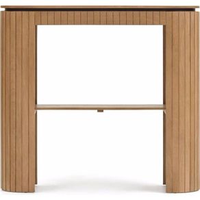 Licia console table with 1 drawer in natural colour