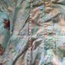 Vintage womens 80s light weight rain jacket 3/4 length jacket 80s shoulder pads Multiple pockets Amazing 80s print Image 7