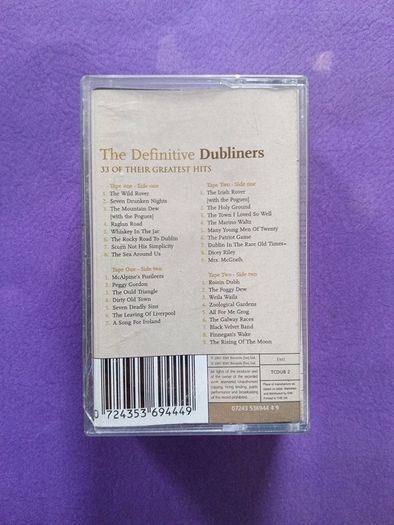 The Definitive Dubliners Rare 2002 Double Cassette