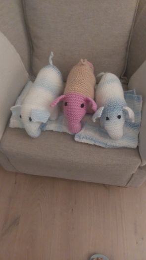Hand knitted