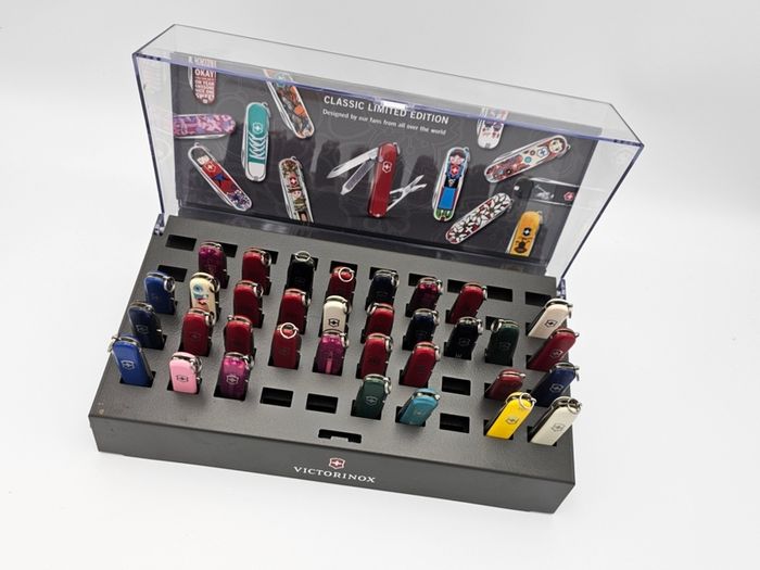 Victorinox Collectors Display Cabinet Box for Victorinox Classic 58mm Swiss Army Knife