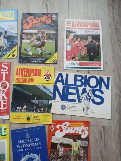 football program lot all Liverpool fc related