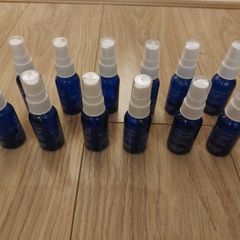 Twelve small spray glass bottles - 30ml