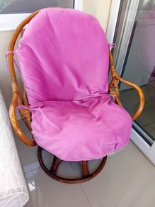 Swivel Rattan Cane Chair
