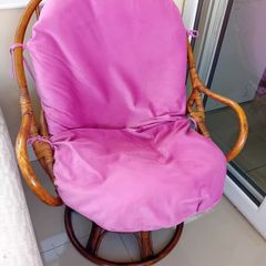 Swivel Rattan Cane Chair
