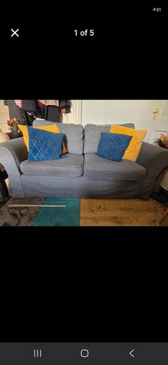 Grey 2 seater Sofa