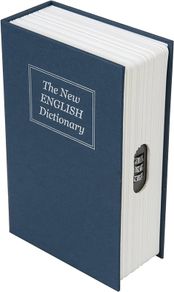 NEW SALE | 3-Digit Combination Book Safe Box 180 x 115 x 55 mm , Blue
