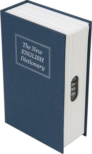 NEW SALE | 3-Digit Combination Book Safe Box 180 x 115 x 55 mm , Blue