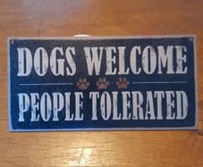 Timber Dog Sign
