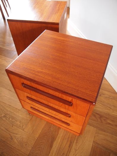 Delivery Available G Plan Fresco Teak Bedside Cabinets Chests Of Drawers Mid Century Vintage Retro Pair