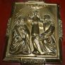 Vintage Heavy Cast Iron Religious Image 7" X 5,5" Image 7