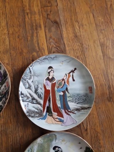 geisha girl plates