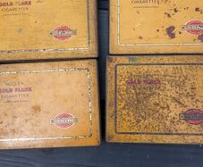 old vintage smokes tin box