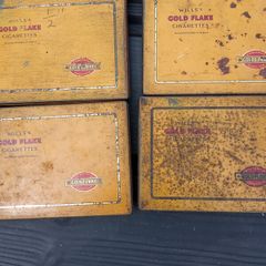 old vintage smokes tin box