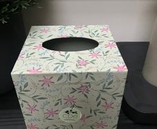New Carolyn Donnelly Floral Tissue Box Cover