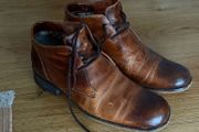 Gravel Leather Chukka Boots Base London