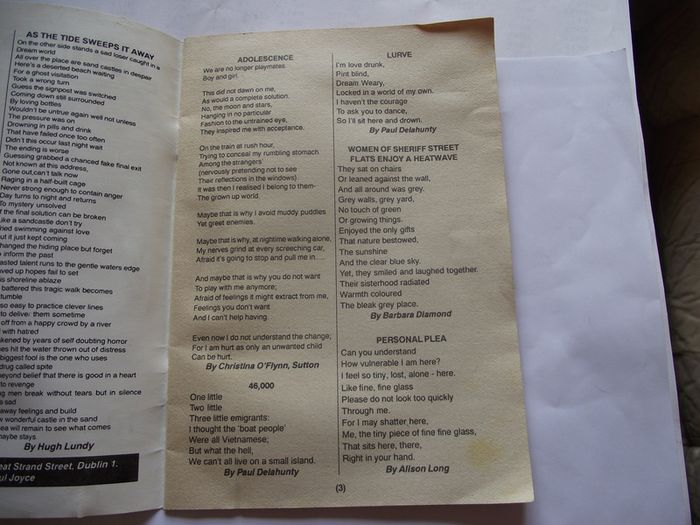 Poetry booklet 'The Poets Corner; Ireland of Poetry'