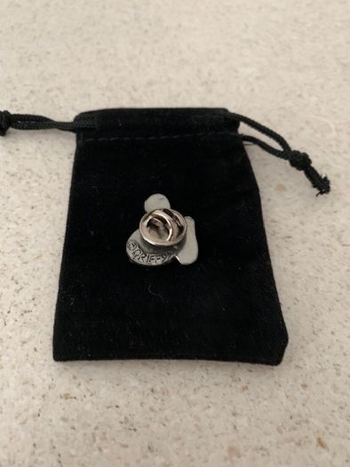 Vintage Dean Griff Pewter Equestrian Saddle Pin 1997