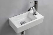 Basin Sink Small Cloakroom Basin Rectangle Ceramic Wash Basin Right Hand