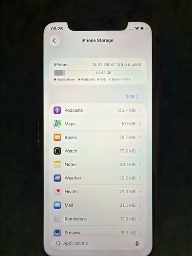 iPhone 11 128gb red.