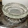 vintage  Thumbed glass Ashtray Image 2
