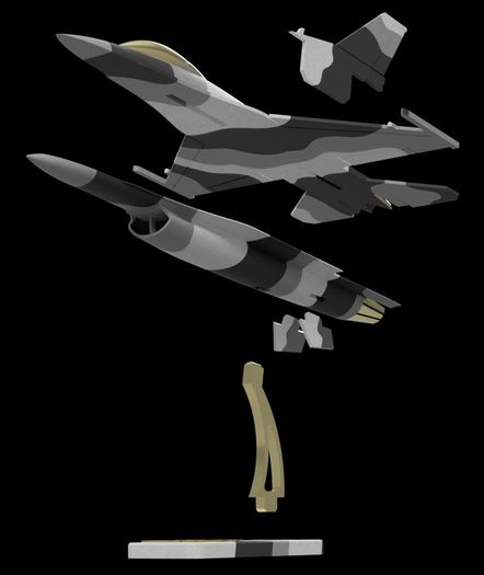 F-16 Fighting Falcon 3D Printed (Free Postage)