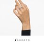 NEW Swarovski Ring Rhodium Plated Zirconia Image 3
