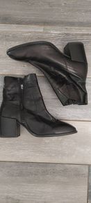 womens leather ankle boots size 5 wide fit