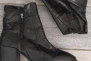 womens leather ankle boots size 5 wide fit