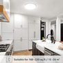 15W 1500lm Ceiling Lights, 100W Equivalent, Waterproof IP54, Small, Dome, Modern, Flush Ceiling Light for Kitchen, Bulkhead, Toilet, Porch, Bedroom, Utility Room (FREE POSTAGE) Image 6