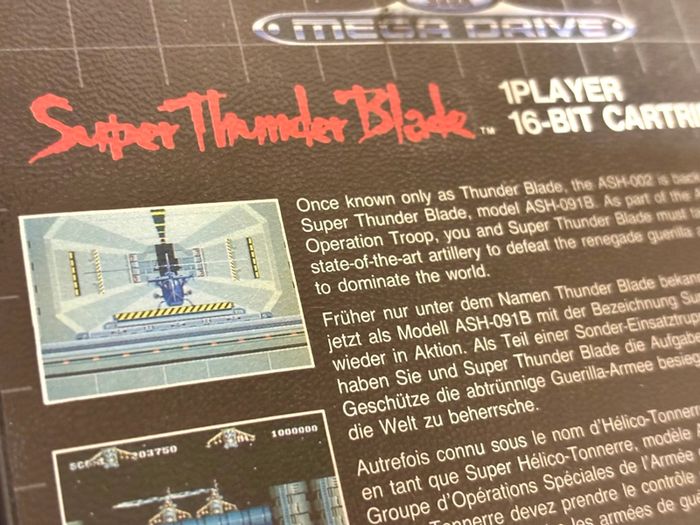 Super Thunder Blade for Mega Drive - Boxed and Minty