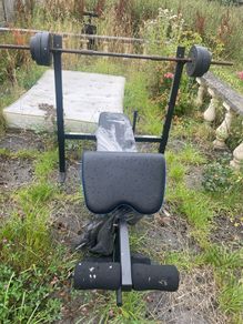 Bench , plates, bars