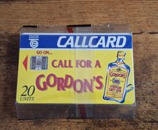 Ireland CallCard "Gordon's Dry Gin", mint in wrapper, 10/1994, 20 Units - free standard postage