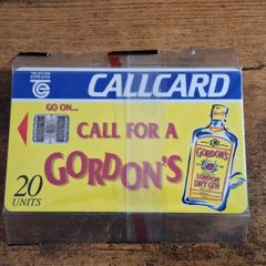 Ireland CallCard "Gordon's Dry Gin", mint in wrapper, 10/1994, 20 Units - free standard postage