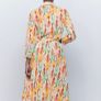 Zara Cotton Boho Print Midi Long Dress Size Large UK 12 Image 3