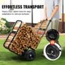 Firewood Log Cart with Pneumatic Wheels Image 5