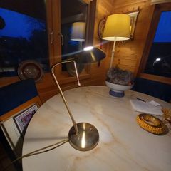 V cool brass lamp, full working order, dimmer, D18