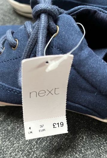 Next Size 4 UK New Canvas Shoes