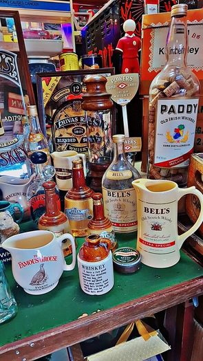 Vintage Chivas Regal whisky pub mirror and jug