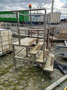 Stainless steel steps on wheels